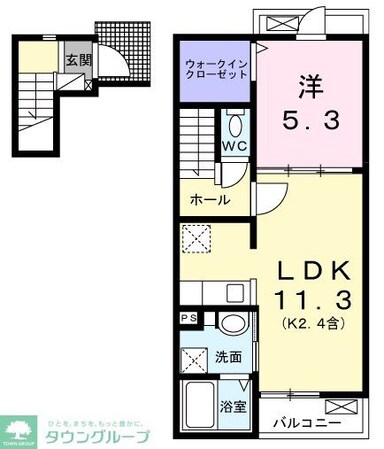 ラ・シモーヌ・メゾン MHの物件間取画像